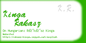 kinga rakasz business card